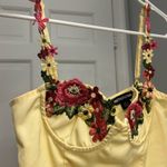 Pretty Little Thing Yellow, floral bustier Top Photo 2