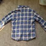 Plaid Flannel Jacket Blue Size L Photo 1