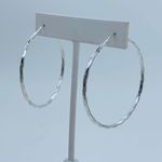 925 Sterling Silver Hoop Earrings Photo 0