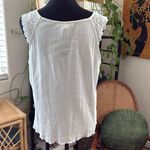 Lauren Ralph Lauren White LRL Embroidered Lace Detail Tank Top Size M Photo 1