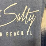 Exist  Heather Blue V-Neck Tee with Stripes Photo 3