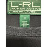 Ralph Lauren LRL Lauren  Active Beaded Crest Embroidered Long Sleeve Black Medium Photo 5