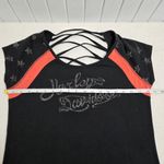 Harley Davidson Cross Back Graphic Cap Sleeve Tshirt‎ Black Size L Size L Photo 4