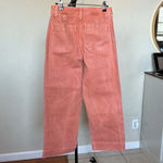 Madewell  Slim Emmett Wide-Leg Crop Pants in Sweet Dahlia Size 25‎ Photo 8