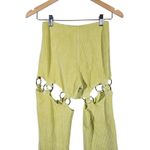 The Ragged Priest Yellow Corduroy Cut Out Flared Pants Size 6 Photo 4