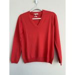 Peter Millar  Women's Merino Wool Long Sleeve V Neck Sweater Orange Size Small Photo 7