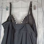 Jaclyn Smith  Collection Black and White  Striped One Piece Swimsuit Photo 6