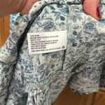 Wild Fable  Blue‎ Floral Puff Sleeve Tiered Mini Dress Off Shoulder Small Photo 10