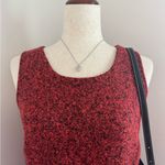 Loft  Sleeveless Orange Black Tweed Pocketed Dinner Dress Photo 2