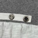 Neon Buddha Gray White Knit Top Cowl Neck Roll Tab Sleeves Surf Tunic size small Photo 3