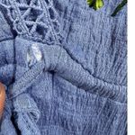 NWT ASOS‎ Floral Embroidered Bell Sleeve Maternity Dress Size 4 Feminine Boho Blue Photo 12