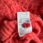 Anthropologie  | nwot Ruffle Boat Neck Lumi Sweater Coral Pink Rose Cozy Photo 5