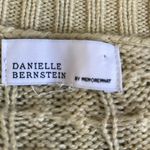 We Wore What DANIELLE BERNSTEIN  Cable Knit Tan Cropped Sweater Photo 4