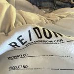 RE/DONE  Jeans 90s High Rise Ankle Crop Destroy Skinny Raw Hem Size 28 Light Wash Photo 6