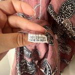 Women’s Paisley Pullover Semi Sheer Blouse Dusty Rose Women’s Size Medium Pink Photo 4