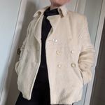 Guess Vintage Alpaca/Wool Blend Pea coat/Jacket Women's Large White/Cream Photo 1