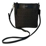 Coach Women's Op Art Signature Canvas Leather Crossbody Handbag with COA Photo 0