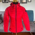 New without tags Women's Pajama Red Puffer Jacket "Aurora" size XS Photo 0