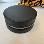 Black and Gold Travel Jewelry Case with Mirror Photo 1