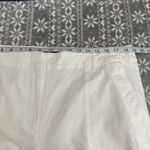 Talbots White Wide Leg Crop Pants Cargo Pockets Size 16 Photo 8