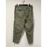 Sonoma  Paperbag Pants Womens Medium Petite Green Elastic Waist Drawstring Cotton Photo 1