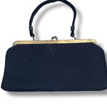 Vintage Bags by Edwards Handbag Purse Top Handle Black with Opalescence Accent Photo 2