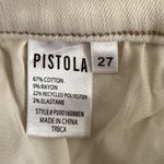 Pistola Lennon Cropped Boot High Rise Raw Hem Sandstone Ecru Jeans Photo 6