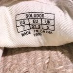 Soludos Aries Embroidered Zodiac Sign Sand & Black Slip On Flat Espadrille Mules Photo 7