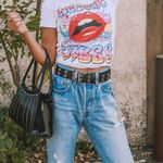 Retro 70s Groovy Electric Vibes Graphic Tee Photo 5