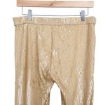 Retrofête Retrofete Julien Tan Sequin Flare Leg Pants Sz M Photo 7