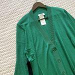 NWOT $650 Maison Margiela Women's Side Bow Wool Blend Cardigan Sweater Sz L MM6 Green Size L Photo 1