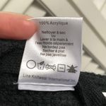 John + Jenn Cherie V-Neck Sweater Lace Up Sides Medium Black Knit Sweater Photo 6