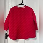 TuckerNuck sport Azalea Ally Quilted hot pink swing sweatshirt size XS/S Photo 3