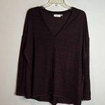 RD Style 🌺  burgundy oversized space dye split side sweater Photo 0