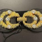 ZARA  Black Gold Waist Belt Photo 0