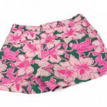 Lilly Pulitzer  10 Gretchen high-rise shorts Pink Hibiscus Floral Print Womens Photo 4