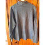 L.L.Bean Mock Neck Long Sleeve Top Heather Gray Comfy Casual L Size L Photo 1