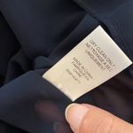 Love Shack Fancy  100% Silk Noelle Mini Dress Lace Trim Blue & Black XS Photo 7