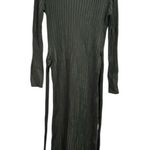 Modern Citizen Carmen Tie-Front Ribbed Dress Willow Green XL Photo 2