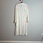 Something Navy  Tie Dye Trench Coat Pink Chiffon Tie Dye Photo 6