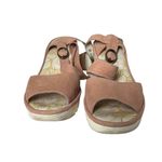 Fly London  Women's Pinkish Open Toe Ankle Strap Wedge Sandal 39 Photo 1