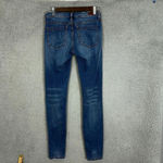BLANK NYC jeans womens 27 blue light wash skinny classique stretch distressed Photo 6