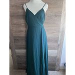 Birdy Grey  Dress Formal Women Size Small Green Cindy Wrap Chiffon Prom Wedding Photo 3