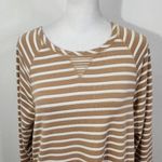D&Co. Tan Striped Long Sleeve T Photo 2