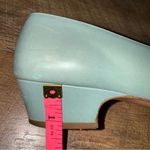 Salvatore Ferragamo Vintage Light Blue Heels with Bow Made in Italy Photo 13