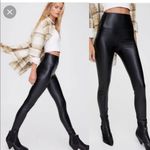 Wilfred Free  Daria Leather Black High Rise Leggings Photo 0