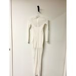 Oh Polly NWT  Long Sleeve Sheer Layered Bodycon Maxi Dress Ivory Womens Size US 2 Photo 3