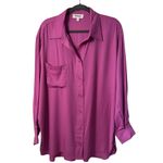 &merci &merci Oversized High Low Button Down Tunic Shirt Photo 5