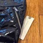 Maeve NWT Anthropologie  Faux Leather Skinny Leggings Size 12 navy Photo 5