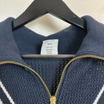 Varley Savannah Half Zip Knit Sweater in Navy Size Medium Photo 3